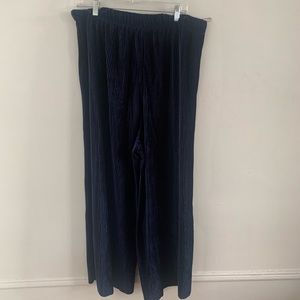 Wide Leg Velour Pants